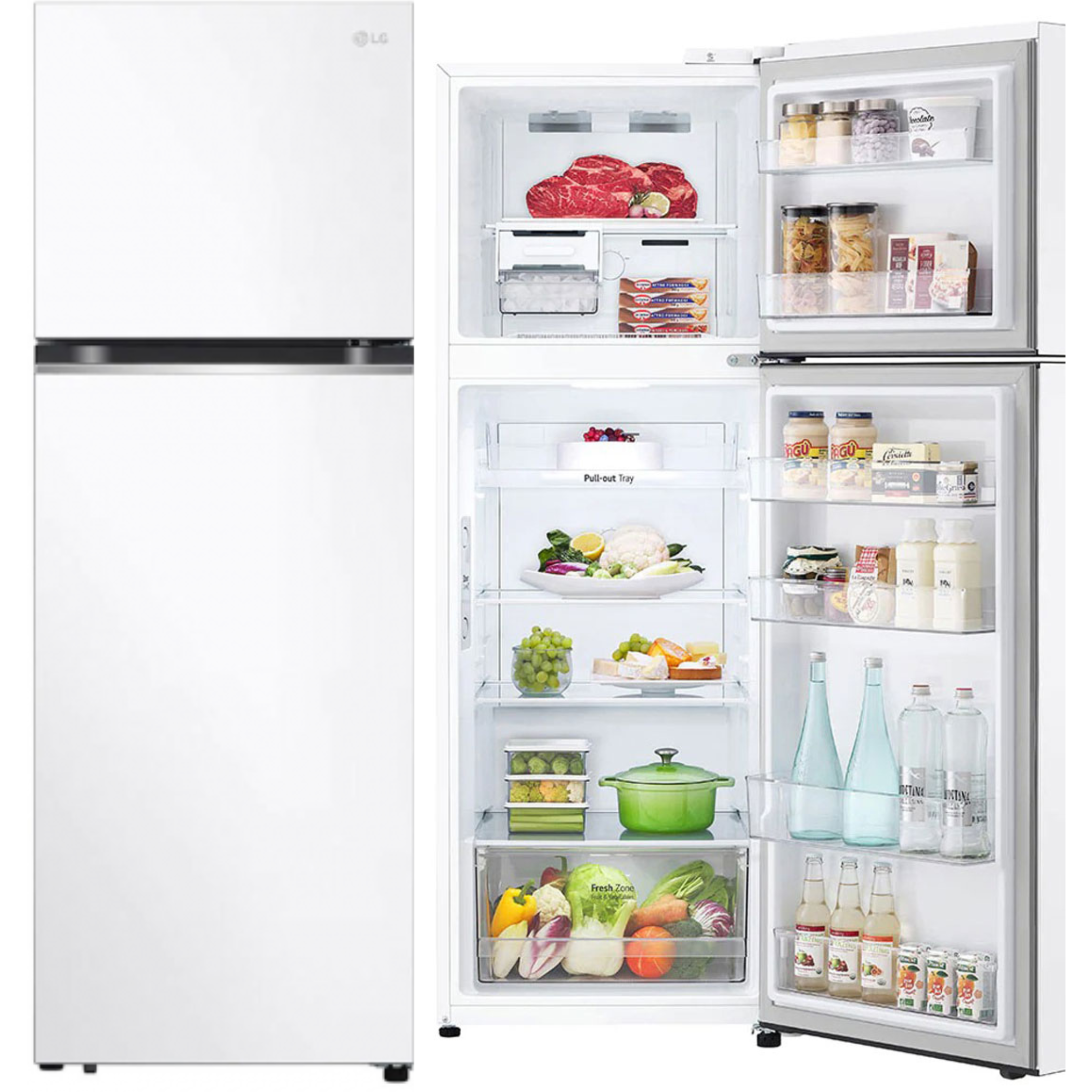 FRI. LG GTBV38SWGKD BLAN 172X60 NF 2P 0º FRESH